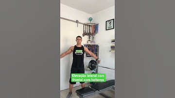 Elevação lateral com frontal com halteres - prof. Matheus Gomes #shorts
