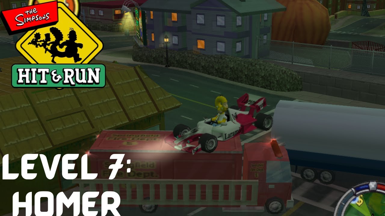 The Simpsons Hit and Run: Level 7 - Homer - YouTube