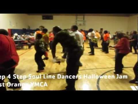 East Orange YMCA - 2012 Step 4 Step Soul Line Dancers Halloween Jam