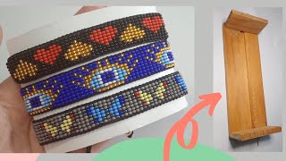 🧿 Cómo hacer lindas pulseras en mostacilla con telar | DESDE CERO/ Seed Bead Loom Bracelets