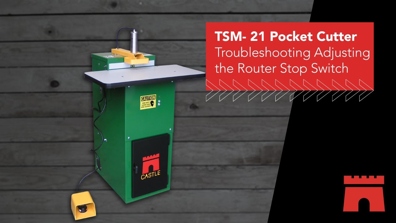 Castle, Inc TSM 21 Troubleshooting Adjusting the Router Stop Switch ...