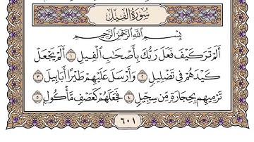 (105) سورة الفيل للشيخ سعود الشريم Surah Al-Feel by Sheikh Saud Al-Shuraim