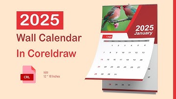 Hoe to Create Calendar Design in CorelDraw 2020 | Calendar Design 2025