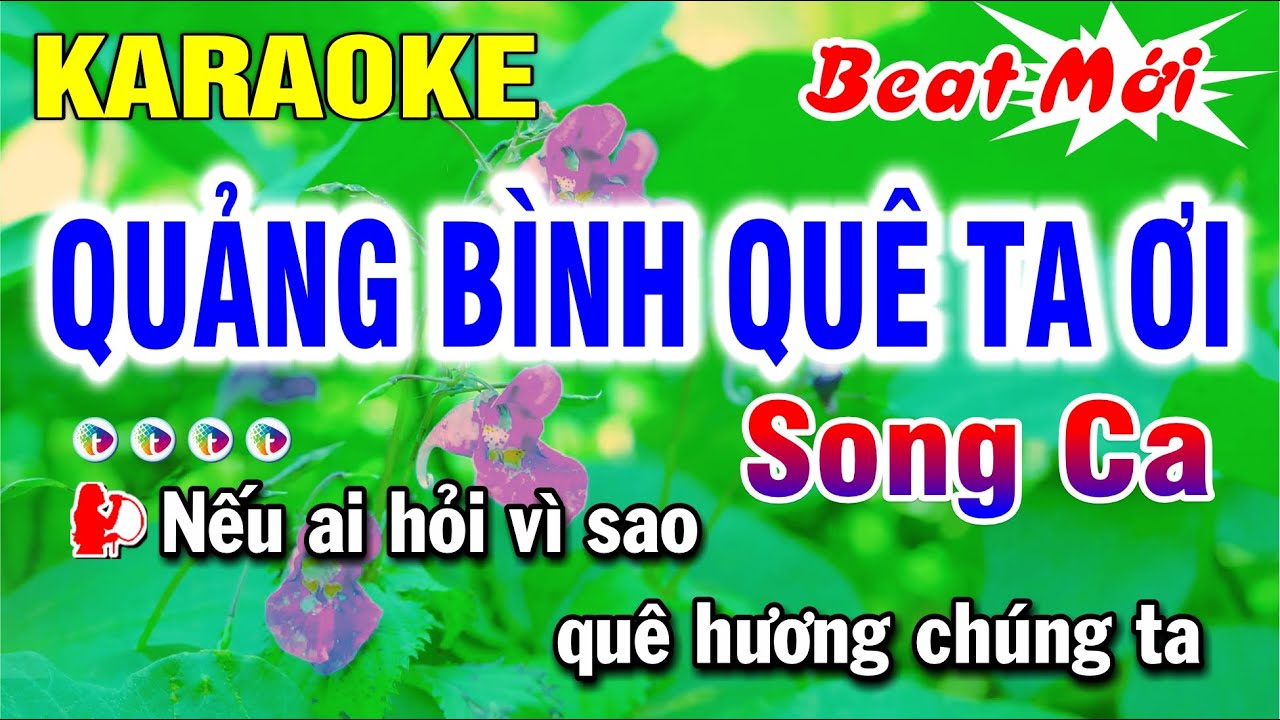 Karaoke Quảng Bình Quê Ta Ơi (Beat Mới) SONG CA Nhạc Sống | Lâm Hiền Karaoke ♫