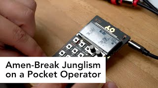 Amen-Break Junglism on #teenageengineering #pocketoperator