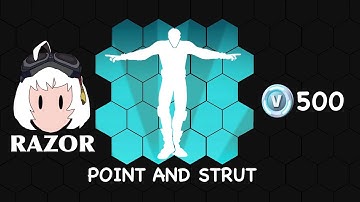 Point and Strut | Fortnite Emote | Using Razor from Battle Breakers