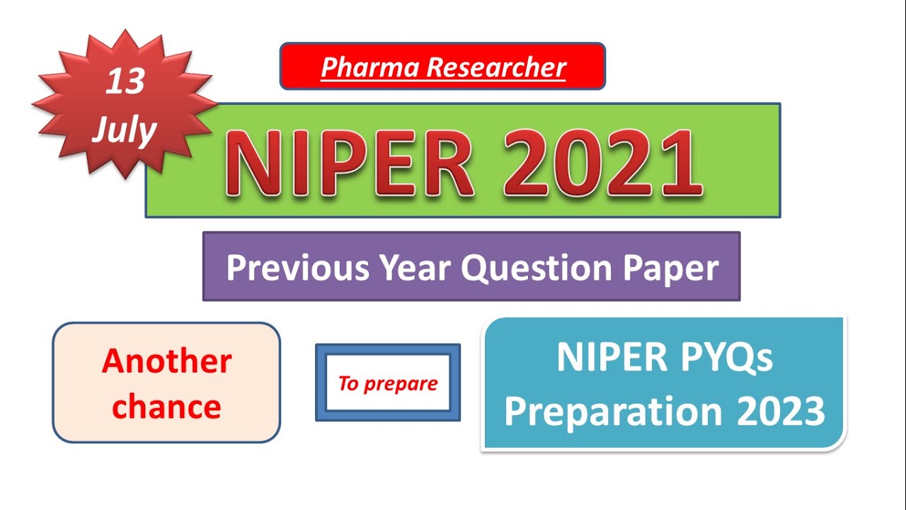 niper phd previous question papers