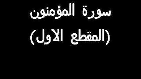 QURAN | سورة المؤمنون | انس الغامدي