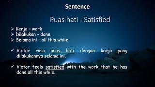 What is the meaning of Puas Hati Learn Malay Feelings & Emotions. Belajar Kosa Kata Bahasa Melayu.