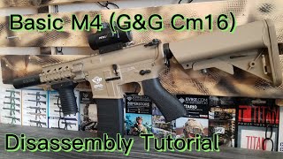 How To - Disassemble Airsoft m4 (G&G Cm16)