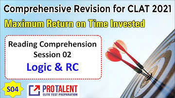 Use of Logic in Reading Comprehension I Session 02 I Comprehensive Revision for CLAT 2021 S04