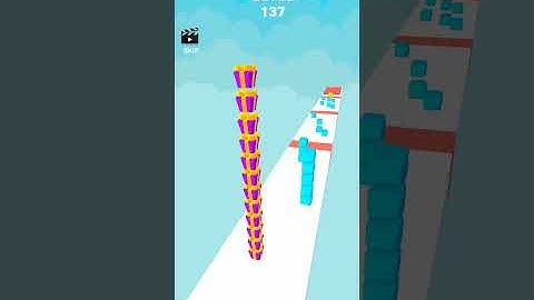 Cube stacker surfer 3d epic android and iOS gameplay level 137