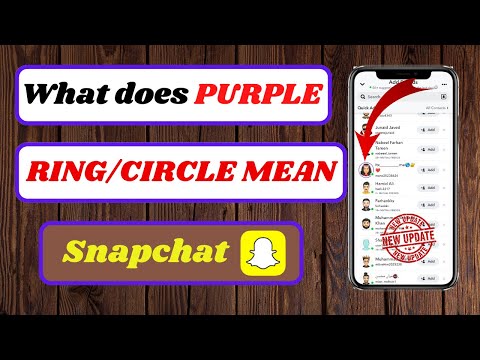 What Does The Purple Ring Mean On Snapchat Quick Add|What Does The Purple Circle Mean On Snapchat