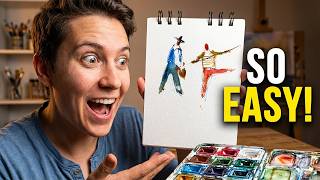 How to Draw Figures Without Anatomical Perfection | Watercolor TUTORIAL