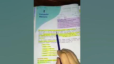 Computer chapter 2 ( computer memory)