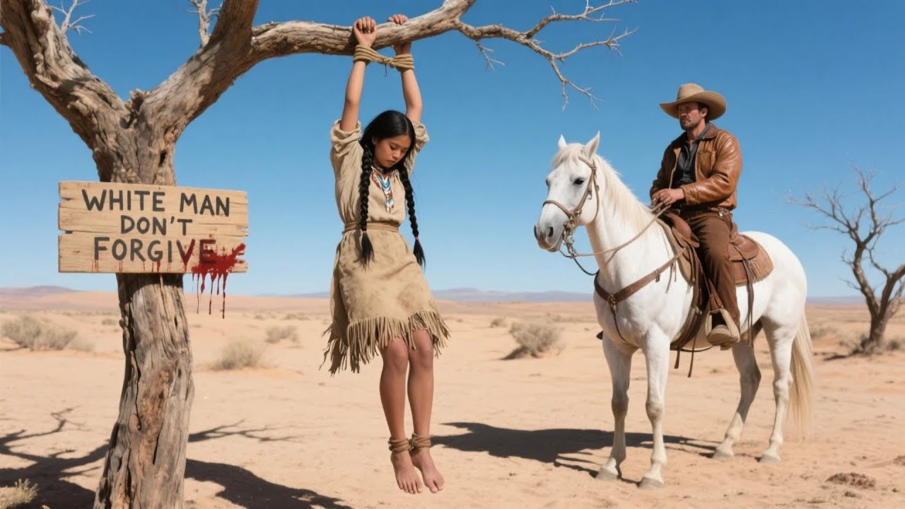 Lonely Rancher Found a Young Apache Girl Hanging on a Tree with a Sign  "White Man Don't Forgive"...