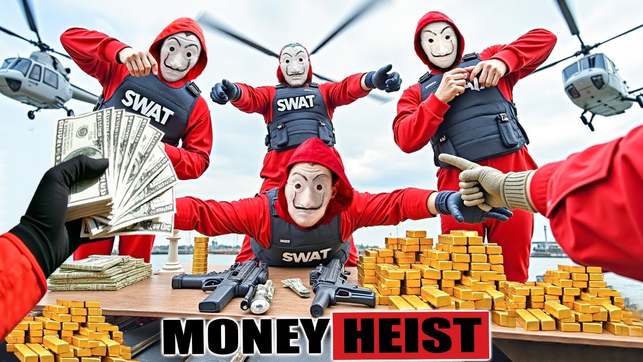 Паркур против ограбления | Плохие парни: выхода нет, полиция перекрыла все выходы (BELLA CIAO REM...