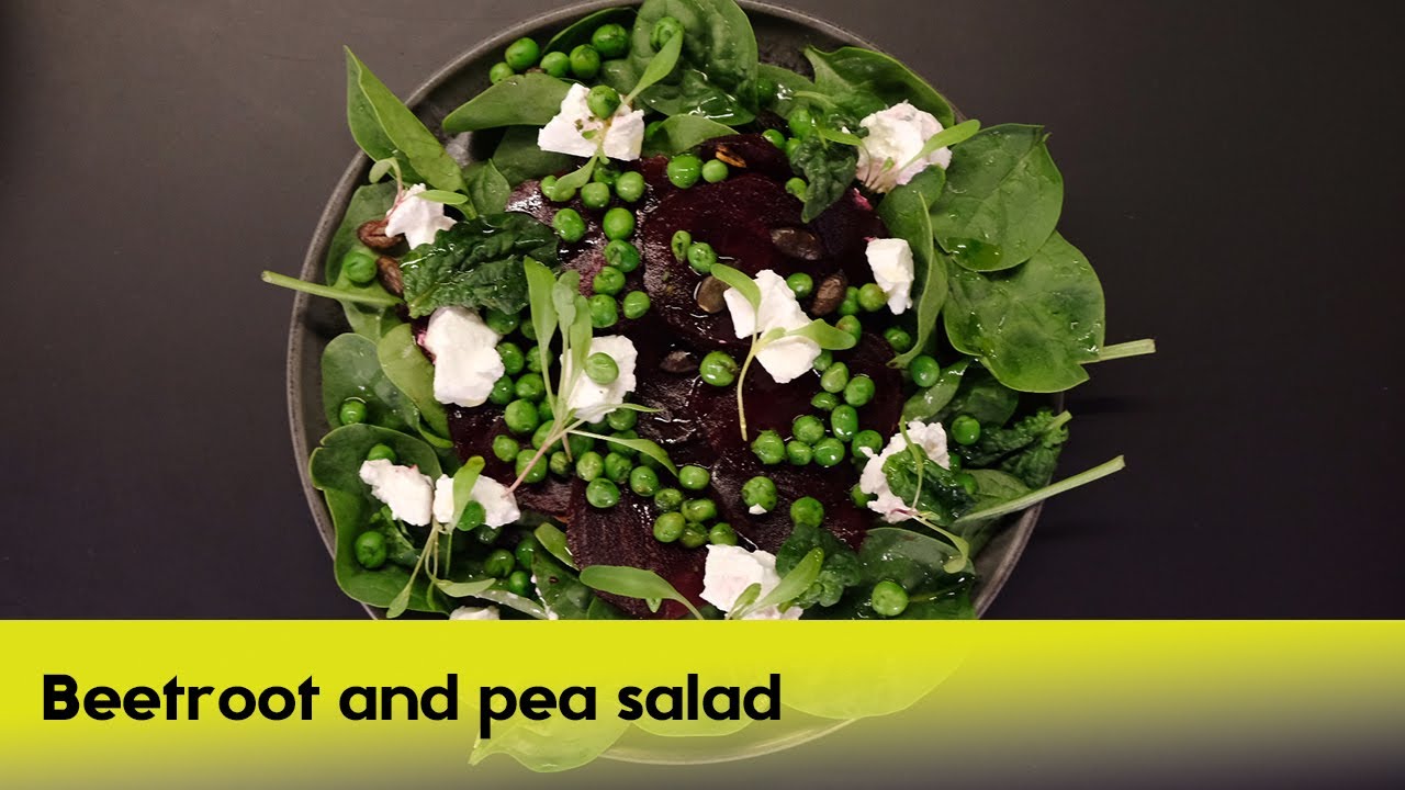 Beetroot and pea salad