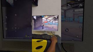 MY PC HANDCAM 😱 HOW TO PLAY FREE FIRE 🖥️🔥 #freefire #shorts #pcsetup @TotalGaming093