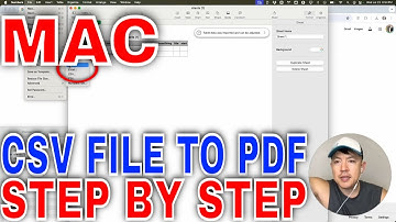 ✅ Hoe u gratis een CSV-bestand naar PDF kunt converteren op een Mac🔴