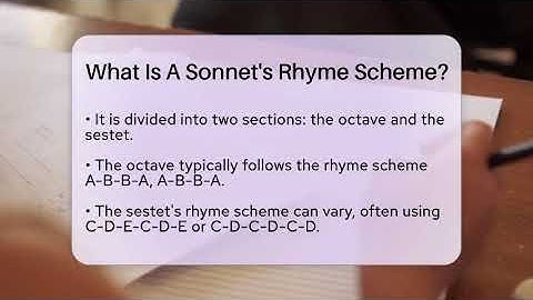 What Is A Sonnet