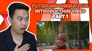 ATEBANG REACTION | PUTERI INDONESIA 2024 INTRODUCTION VIDEO PART 1 #puteriindonesia2024