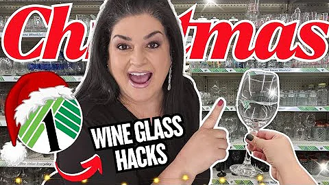 GORGEOUS 🤯 Dollar Tree DIY Crafts Using Wine Glasses! 