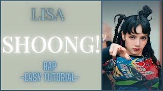 Lisa - Shoong - Solo Easy Rap Tutorial (Color_Coded_)