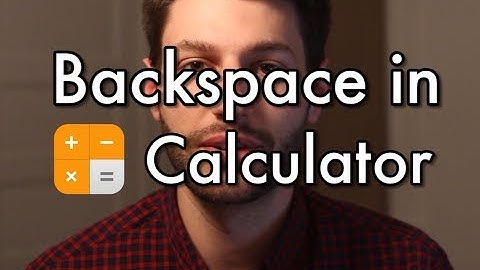 Backspace in Calculator