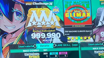 (DDR World) TRIP MACHINE CLIMAX (X-Special) (CSP-14) 999,990 White Flag!!!