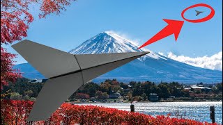 【 折り紙 】 簡単 ! よく飛ぶ 紙飛行機 折り方 | 定番の紙飛行機 | ロケットと同じくらい飛ぶ紙飛行機の折り方