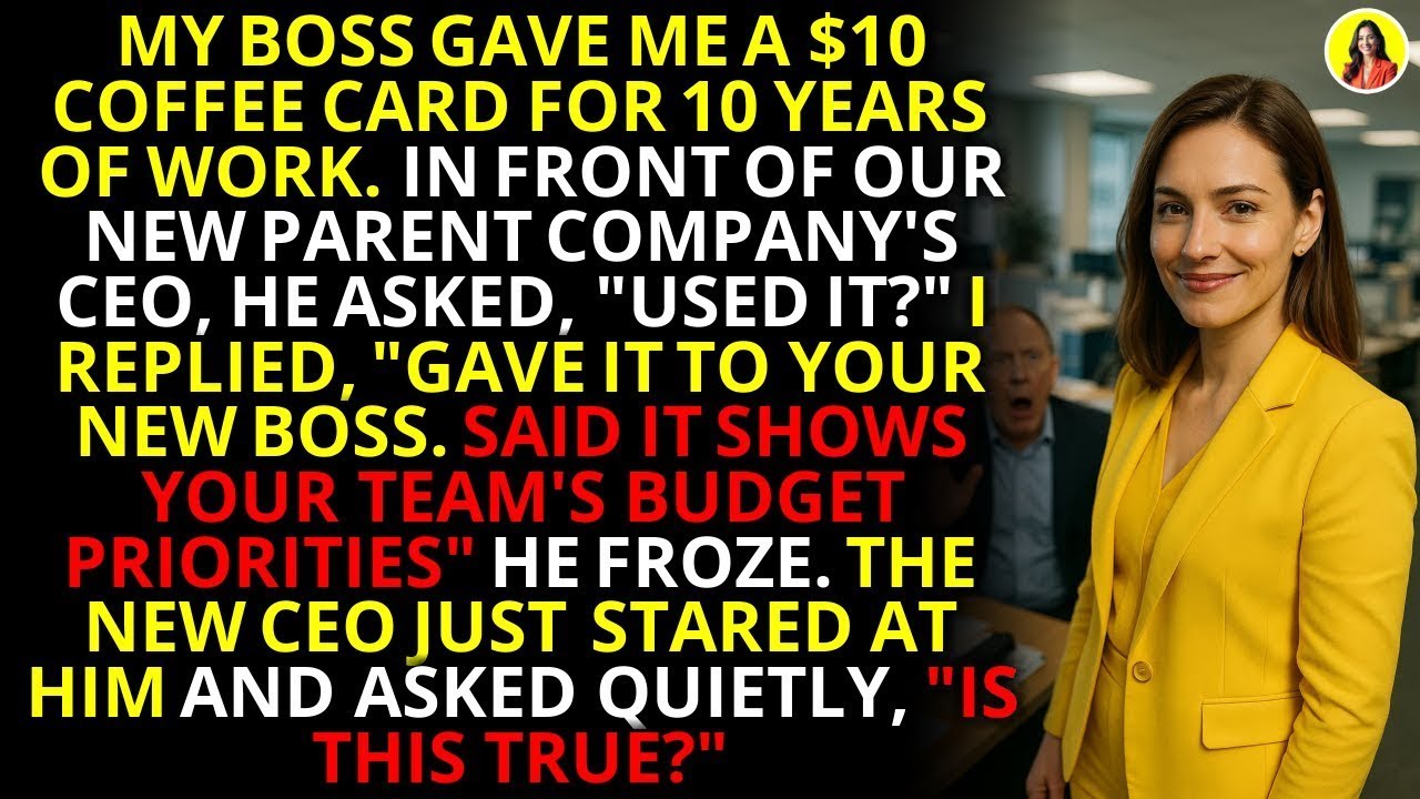 My $10 Coffee Card Exposed My Boss's Fraud To The New CEO   Corporate Revenge