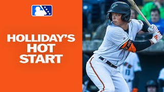 Famous MLB's No. 1 prospect Jackson Holliday notches two hits | MiLB Highlights Net Worth