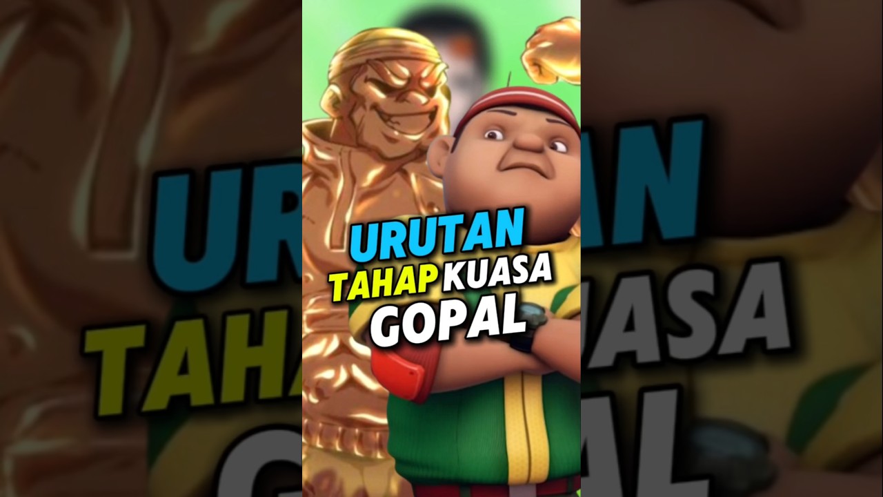 Urutan tahap 1-3 kuasa Gopal?#shorts #boboiboy