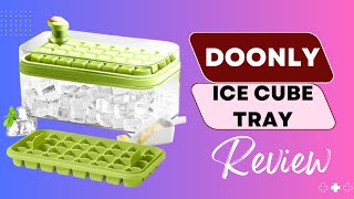 Doonly Ice Cube Tray: Lid and Bin for Ice Bliss!
