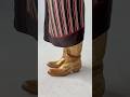 Miu Miu Metallic Pebbled Leather Boots