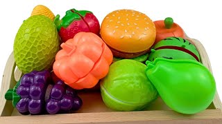 How to cutting Wooden and plastic Fruits and vegetables ASMR Relaxing. Amazing Satisfying Video