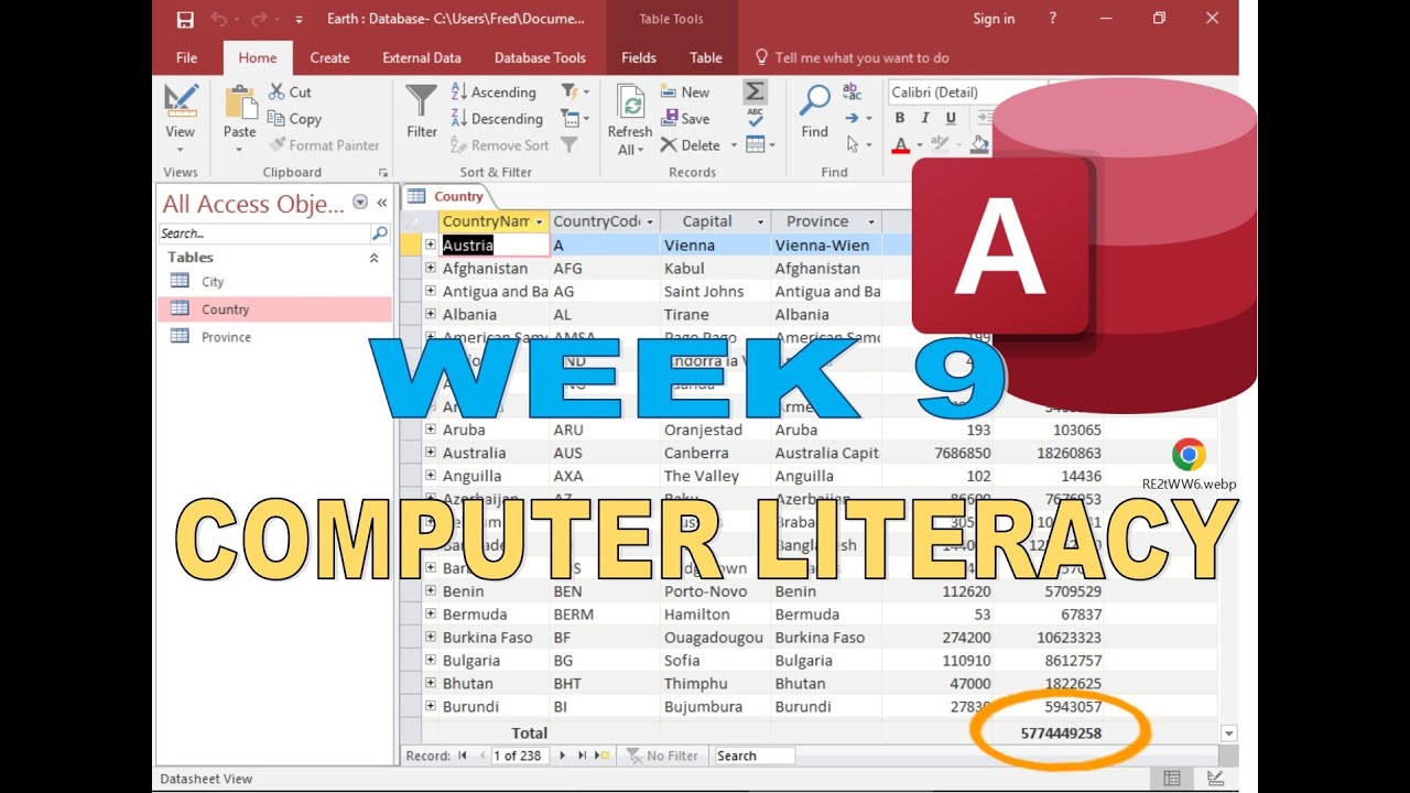 How to create a simple database Using Microsoft Access - YouTube