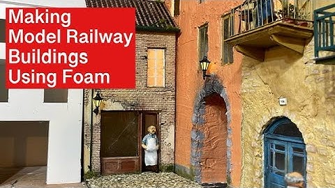 How to Make Model Railroad Buildings using Foam Insulation Boards