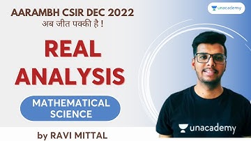 Practice Session of Real analysis | Ravi Mittal | Mathematical Science | Unacademy CSIR UGC NET