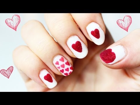 Wzorki Na Paznokcie Serce Na Dłoni W Walentynki Youtube