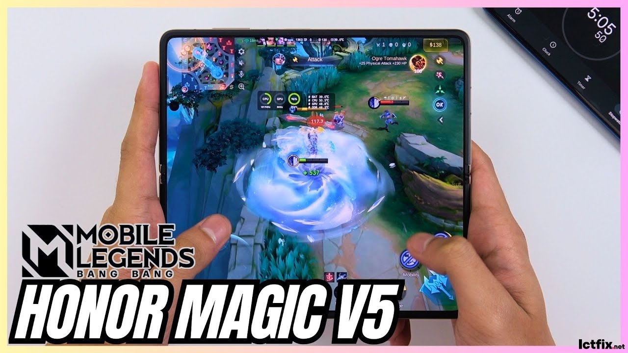 HONOR MAGIC V5 Mobile Legends Gaming Test MLBB | Snapdragon 8 Elite | 120Hz Foldable Display
