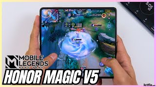 HONOR MAGIC V5 Mobile Legends Gaming Test MLBB | Snapdragon 8 Elite | 120Hz Foldable Display screenshot 1
