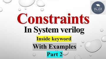 Randomization and Constraints in #systemverilog | PART-2 | inside keyword in constraint #vlsi
