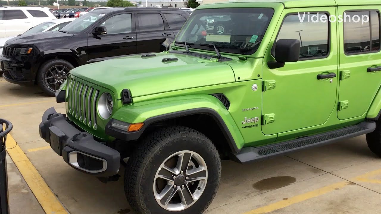 2019 Jeep Wrangler Sahara Mojiito Green - YouTube