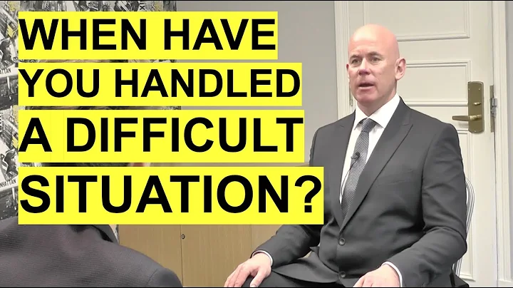 INTERVIEW QUESTION: Tell Me About A Time You Handled A Difficult Situation? (The BEST Answer!) - DayDayNews