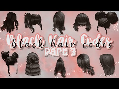 Aesthetic Black Hair Codes Part 3 Roblox Bloxburg Youtube - messy black hair roblox id