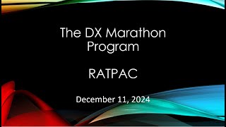 CQ DX Marathon ~ 12/11/2024