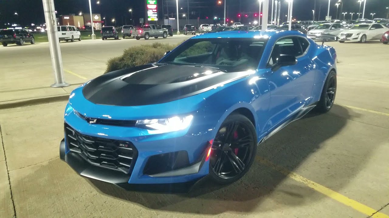 Rapid blue camaro zl1 1le 6 speed YouTube
