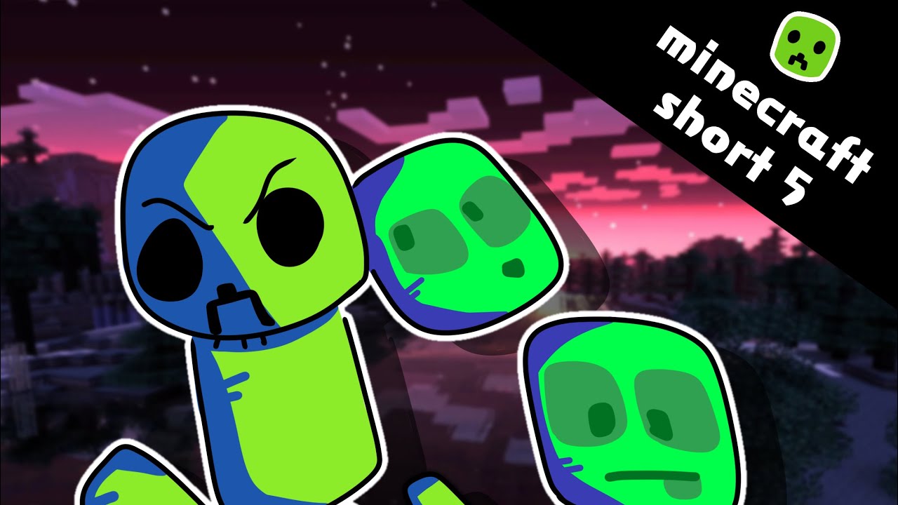 Minecraft Short | Creeper Vs. Zombie - YouTube